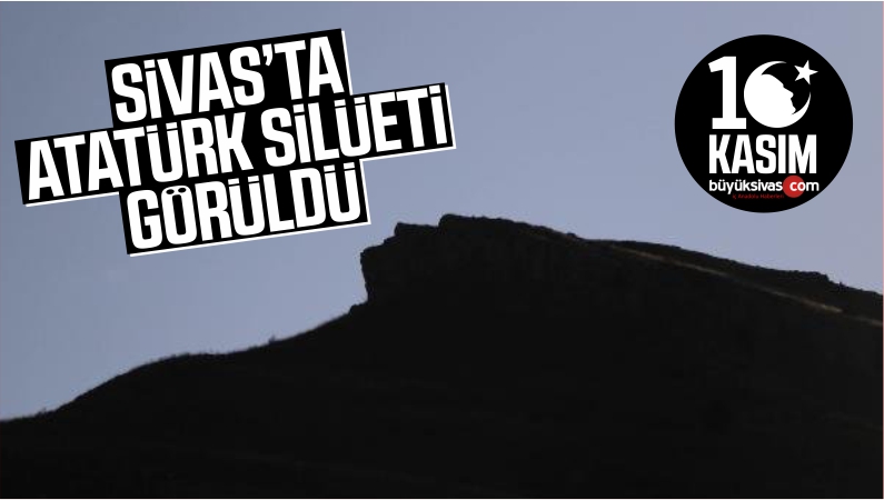 Sivas’taki Atatürk Silüeti Önünde Anma Töreni