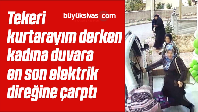 Sivas'ta Sürücünün İlginç Kazası