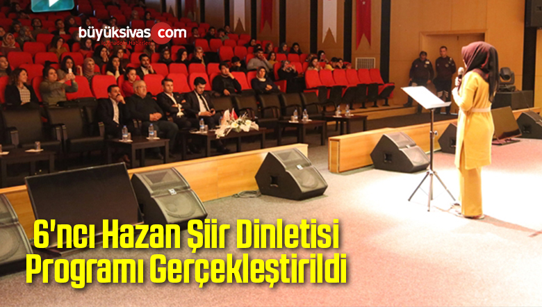 6’ncı Hazan Şiir Dinletisi Programı Gerçekleştirildi