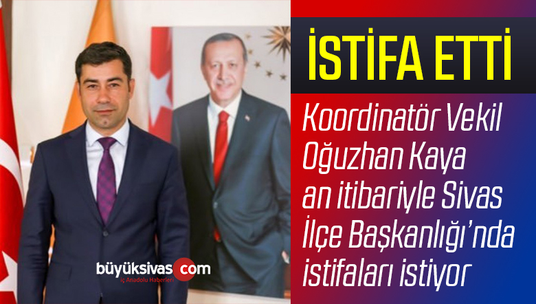 AK Parti Sivas Merkez İlçe Başkanı Tarık Eminoğlu istifa Etti