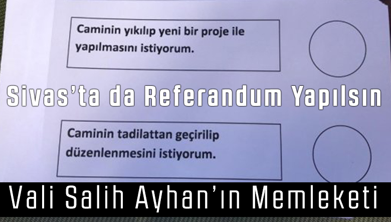 Bayburt’ta Caminin Tadilatı veya Yıkılıp Yapılması için Referandum Yapıldı