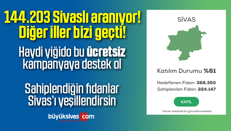 Geleceğe Nefes Kampanyası ile Türkiye 11 Milyon Fidana Kavuşacak