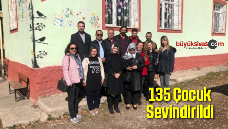 135 Çocuk Sevindirildi