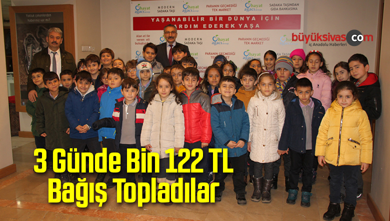 3 Günde Bin 122 TL Bağış Topladılar