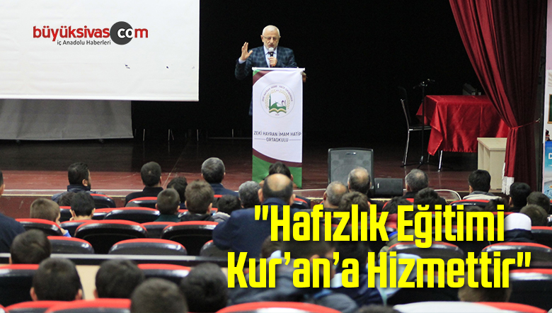 “Hafızlık Eğitimi Kur’an’a Hizmettir”
