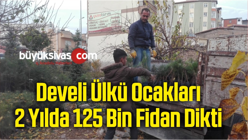 Develi Ülkü Ocakları 2 Yılda 125 Bin Fidan Dikti