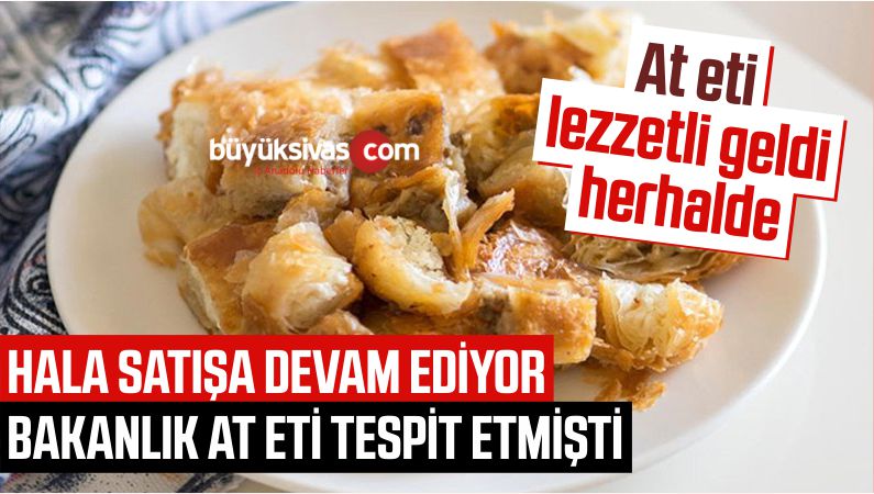 At Eti Tespit Edilen İki İşletme Hala Satışa Devam Ediyor!