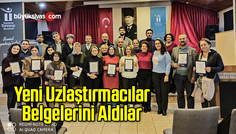 Yeni Uzlaştırmacılar Belgelerini Aldılar