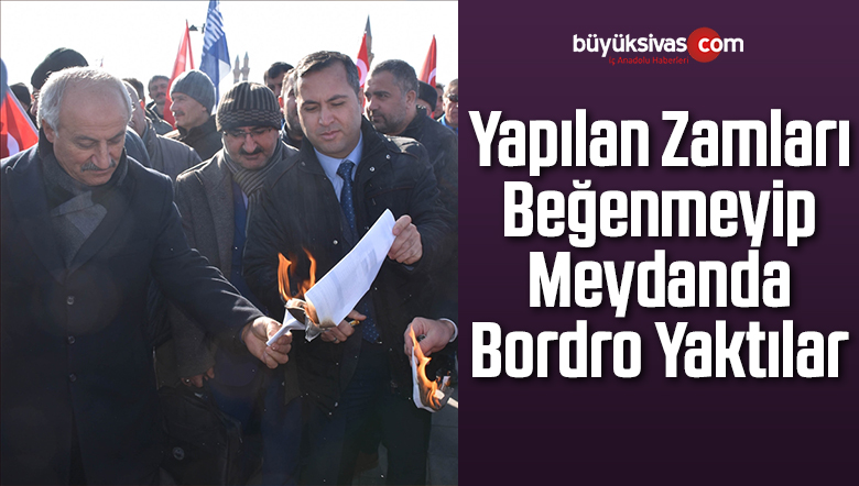 Zamları Beğenmeyip Bordro Yaktılar