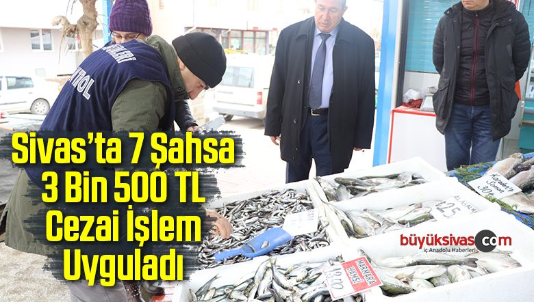 Sivas‘ta su ürünleri denetimleri