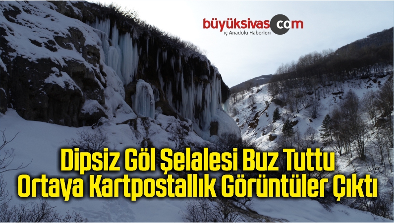 Dipsiz Göl Şelalesi Buz Tuttu Ortaya Kartpostallık Görüntüler Çıktı