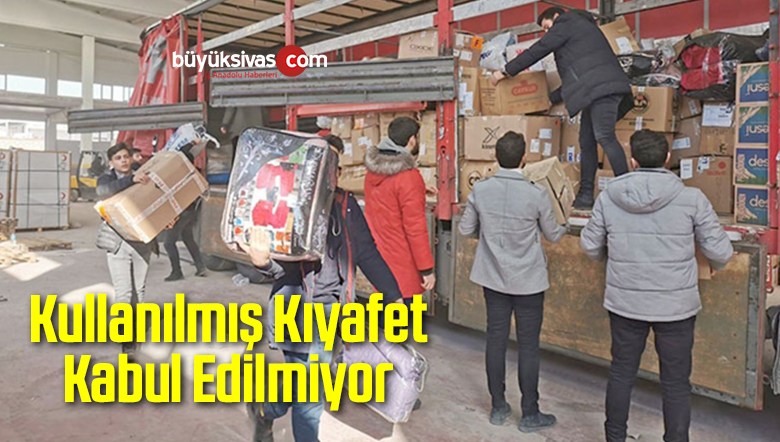 Kullanılmış Kıyafet Kabul Edilmiyor