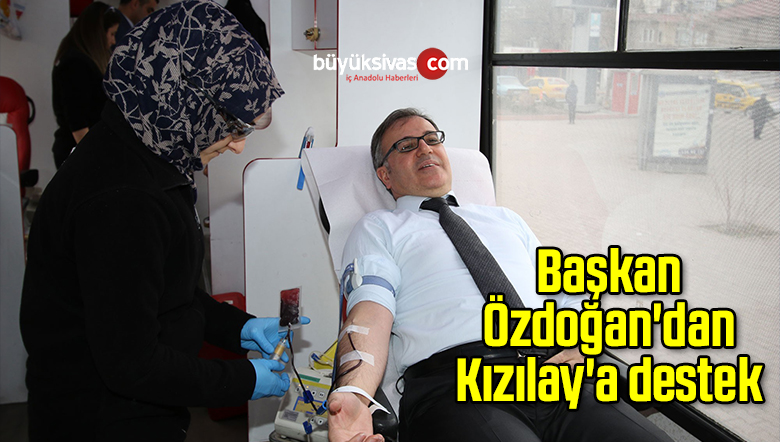 Başkan Özdoğan’dan Kızılay’a destek