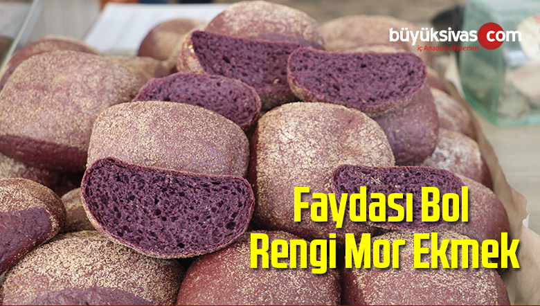 Japonya’da Zorunlu Olan Faydası Bol Rengi Mor Ekmek Artık Sivas’ta