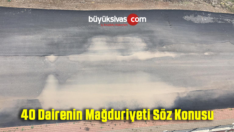 “Yeşilyurt Mah 33 Sok Ataparkyuvam Sitesi Önü 40 Daire Mağduruz”