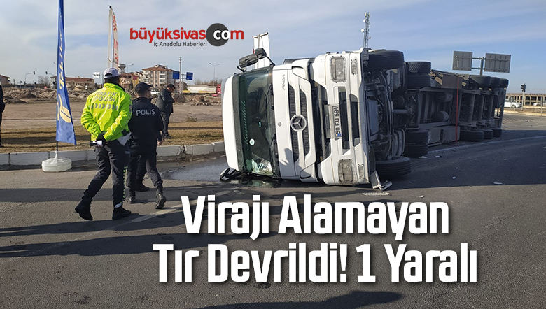 Tır Devrildi