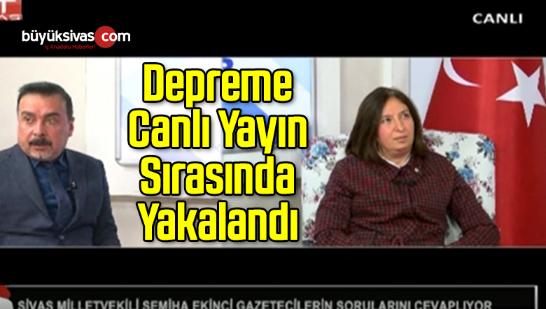 Depreme Canlı Yayın Sırasında Yakalandı