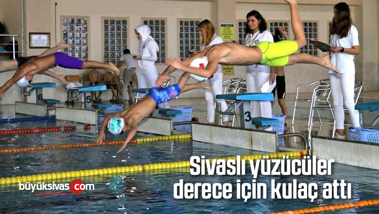 Sivaslı yüzücüler derece için kulaç attı
