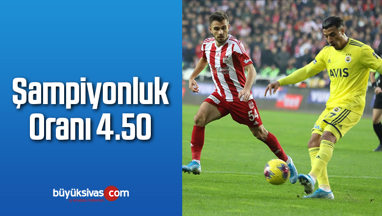 Şampiyonluk Oranı 4.50!