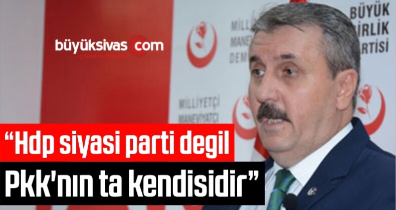 “Hdp Siyasi Parti Degil Pkk’nın Ta Kendisidir”