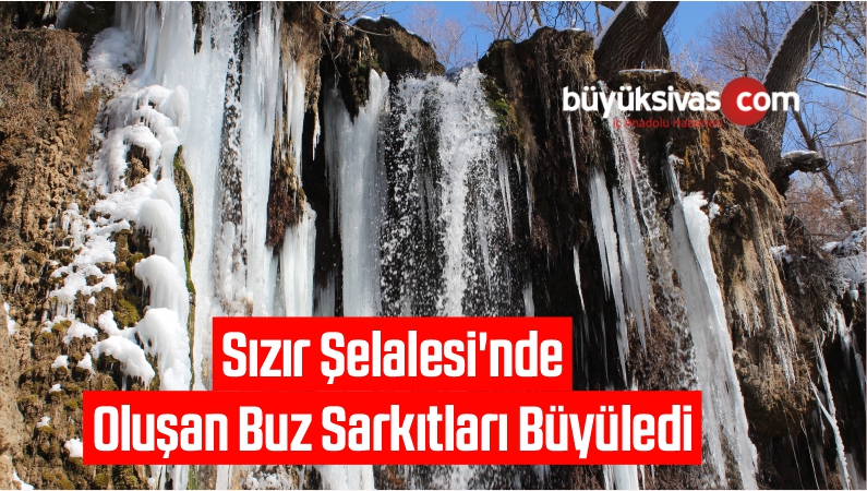 Sızır Şelalesi’nde Oluşan Buz Sarkıtları Büyüledi