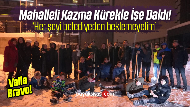 Sivaslı Vatandaşlar Aldı Kazma Küreği işe Daldı! Helal Olsun!