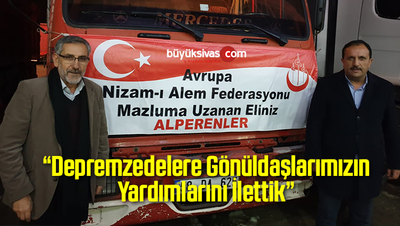 BBP Sivas ve Avrupa Nizam-ı Alem Federasyonu’ndan Elazığ’a Yardım