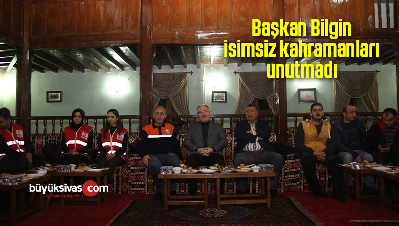 Başkan Bilgin isimsiz kahramanları unutmadı