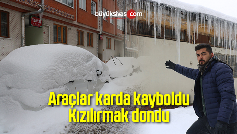 Araçlar karda kayboldu, Kızılırmak dondu