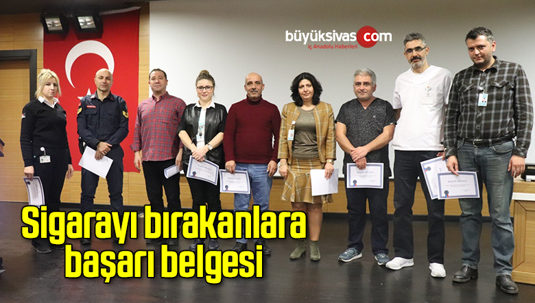 Sigarayı bırakanlara başarı belgesi