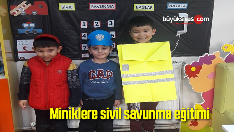 Miniklere sivil savunma eğitimi