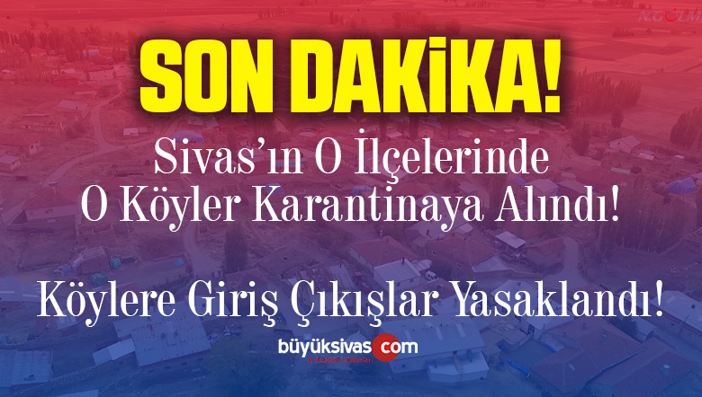Giriş Çıkışlar Yasaklandı