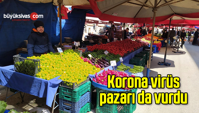 Korona virüs pazarı da vurdu