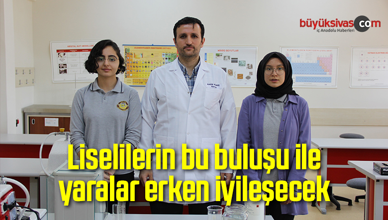 Liselilerin bu buluşu ile yaralar erken iyileşecek