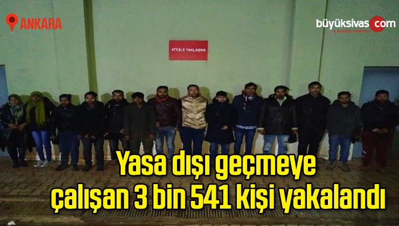 Son 10 günde hudutlardan yasa dışı geçmeye çalışan 3 bin 541 kişi yakalandı