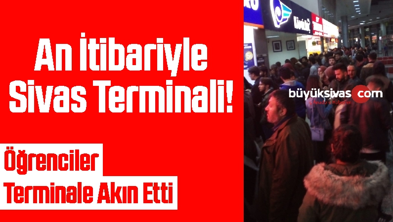 Öğrenciler Terminale Akın Etti
