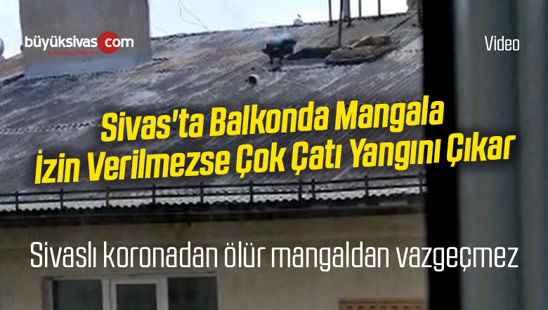 çatıda mangal