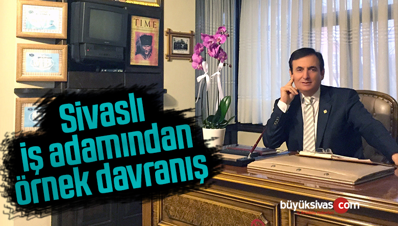 İş adamından örnek davranış