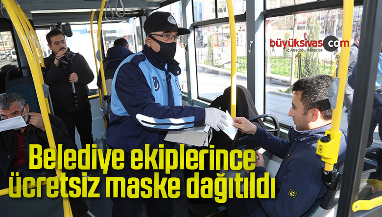 ücretsiz maske dağıttı