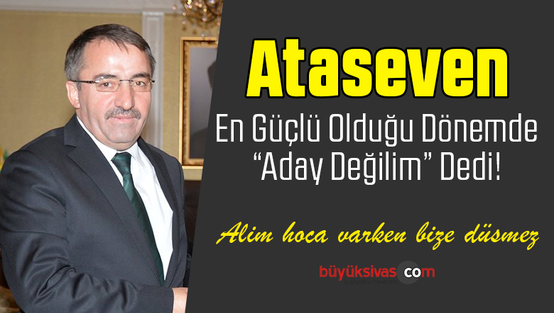 aday değilim
