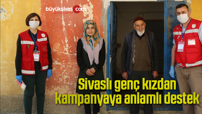 Genç kızdan kampanyaya anlamlı destek