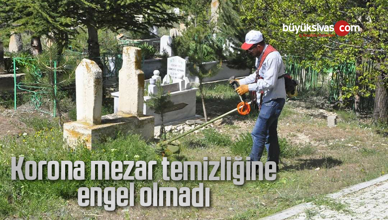 Covid-19 mezar temizliğine engel olmadı