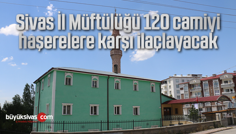 Sivas İl Müftülüğü 120 camiyi haşerelere karşı ilaçlayacak