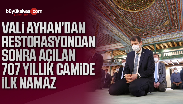 707 yıllık cami restorasyonun ardından yeniden hizmete açıldı