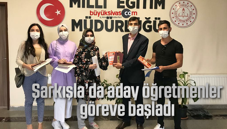 Şarkışla ilçesinde aday öğretmenler göreve başladı