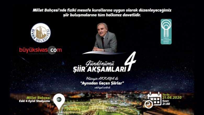 TDED Sivas Şubesi’nden Millet Bahçesi’nde Şiir Programı