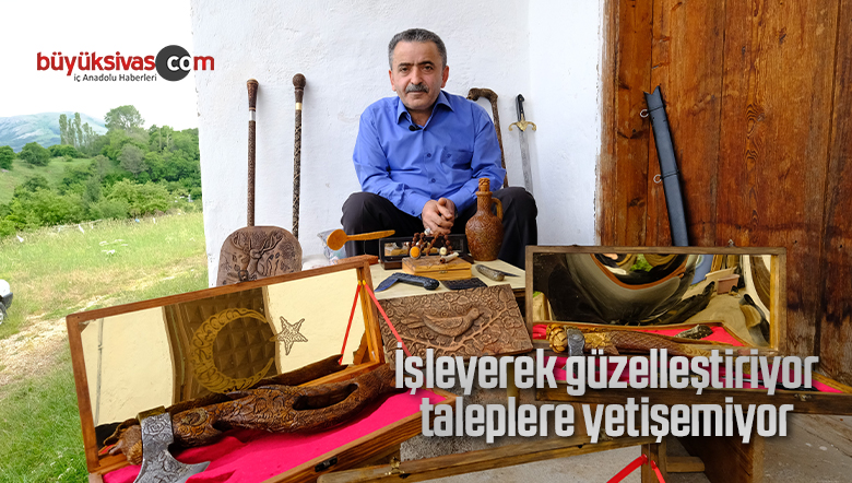 İşleyerek güzelleştiriyor, taleplere yetişemiyor