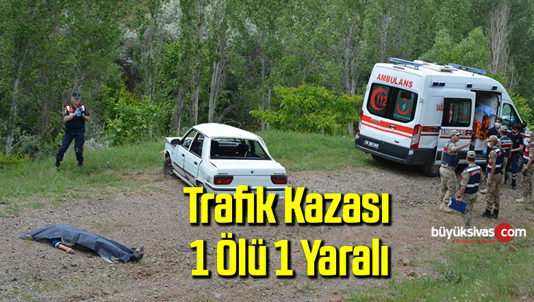Trafik kazası 1 ölü 1 yaralı
