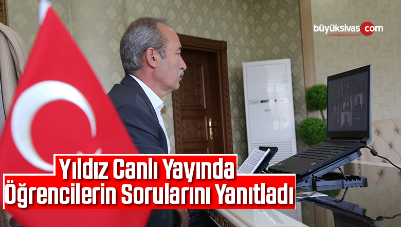 Yıldız, canlı yayında öğrencilerin sorularını yanıtladı