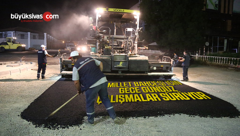 Millet Bahçesi’nin etrafında hummalı çalışma